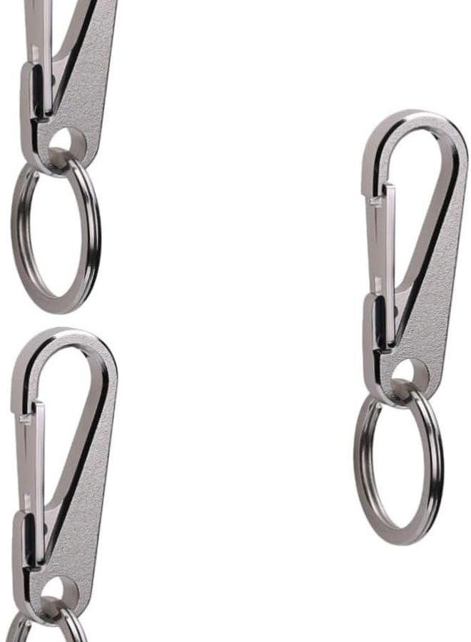 3 Pack Heavy Duty Keychain Carabiner Key Rings for Keys Belt Knob - Image 1