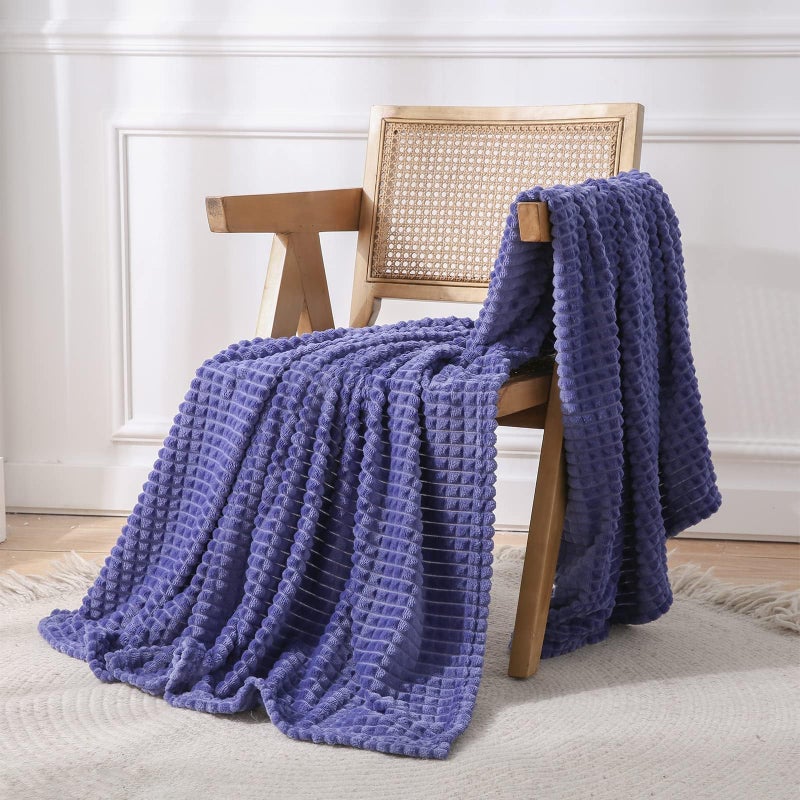 SimpleOpulence Very Peri Throw Blanket for CouchSuper Soft Fluffy Blankets for Women 50x70 Inches Cozy Lightweight Fleece Blanket for Home Decor