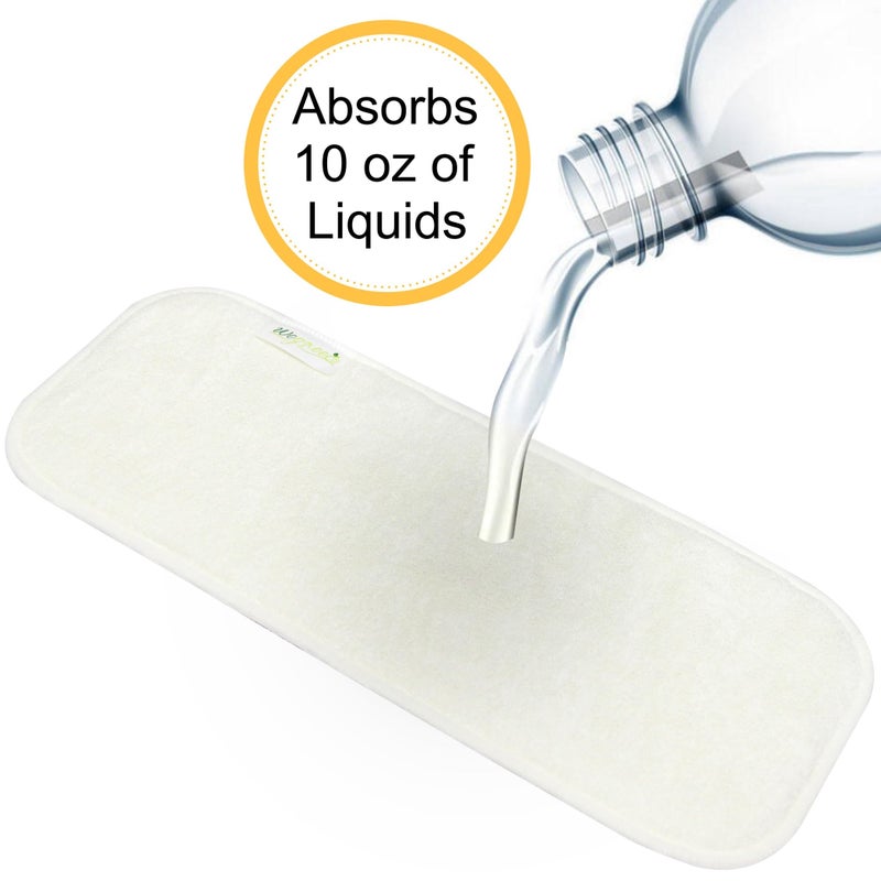 wegreeco Reusable Soft 4 Layers 12 Pack Inserts for Baby Cloth Diaper,High Absorbing Washable Liners - Image 2