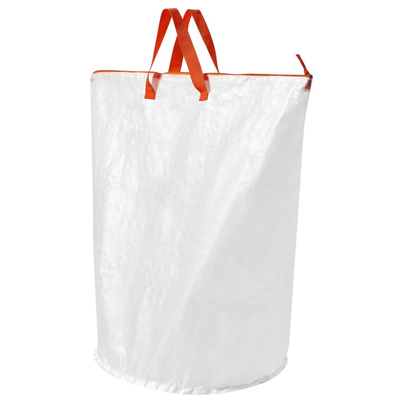 Baitique Laundry Bag, White, 70 L – Semi-Transparent with Carry Handles - Image 1