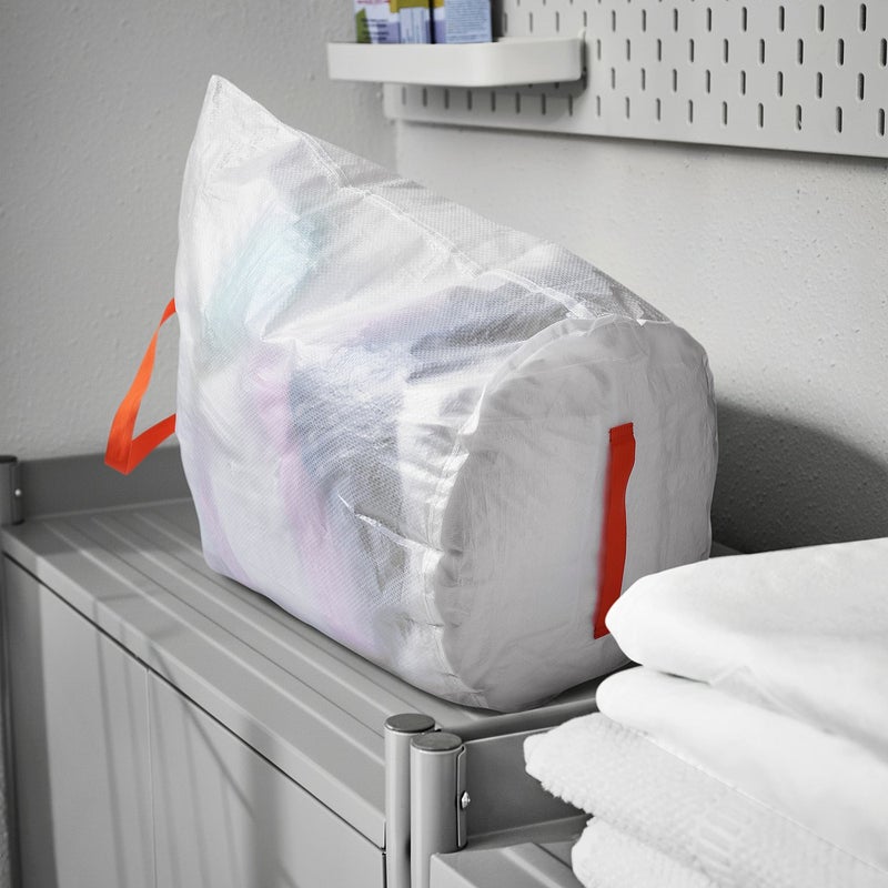 Baitique Laundry Bag, White, 70 L – Semi-Transparent with Carry Handles - Image 4