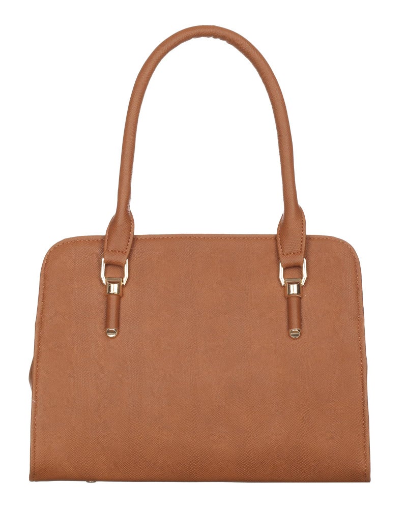 Keywest Women's Squarish Satchel Tote Handbag for Women | Ladies purse | Stylish Shoulder Bag | Gift For Woman | Tan - Image 4