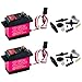 DIYmall DS3225 25kg RC Servo 270 Degree High Torque Full Metal Gear 6V Digital Servo Motor with 25T Arm Servo Horn for DIY Baja Cars Control Pack of 2 Sets - Image 3
