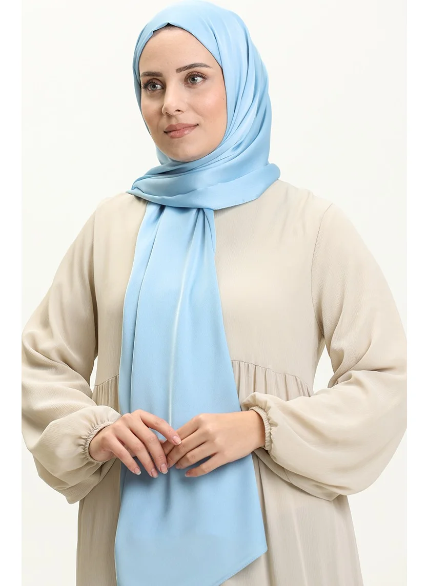 Sefa Merve Nursema Sandy Silk Shawl 81001-39 Sky Blue