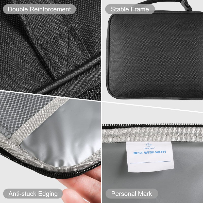 Genteen Lunch Box Kids, Insulated Lunch Bag Kids Boys Girls Back to School, Soft Lunch Box for Men Reusable Lunchbox for Office,Outdoor,School (Black) - Image 5