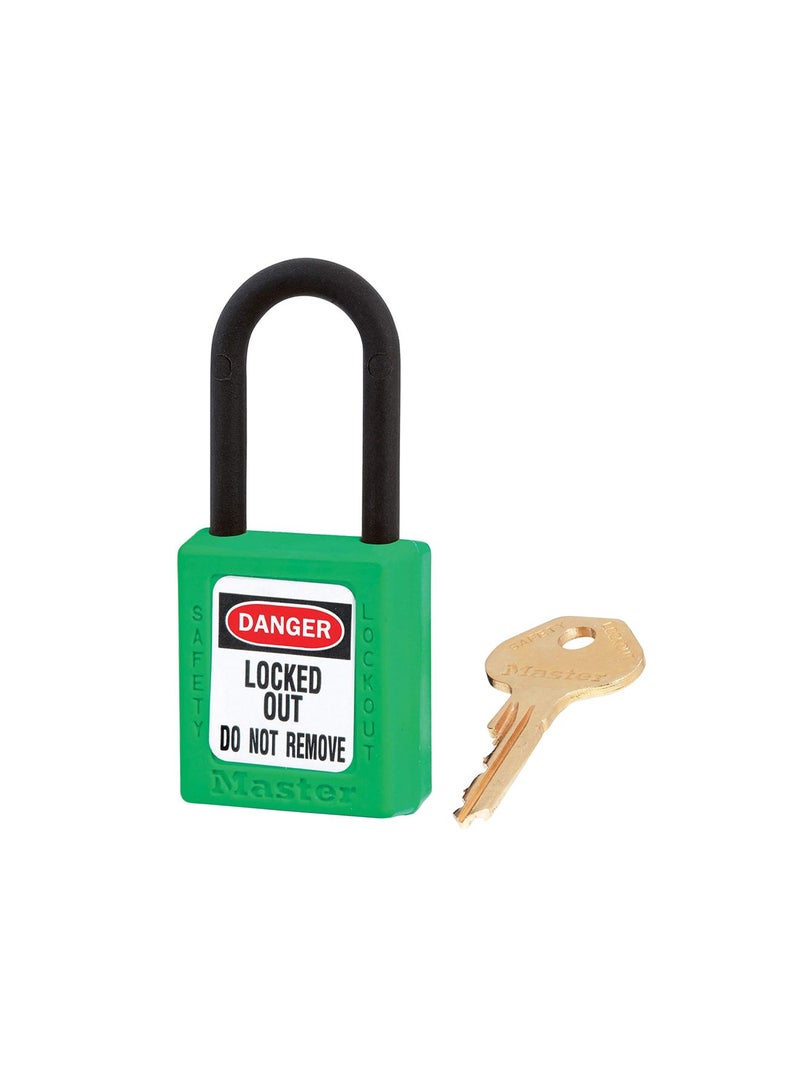 Master Lock Plastic Non Conductive Thermoplastic Padlock Green