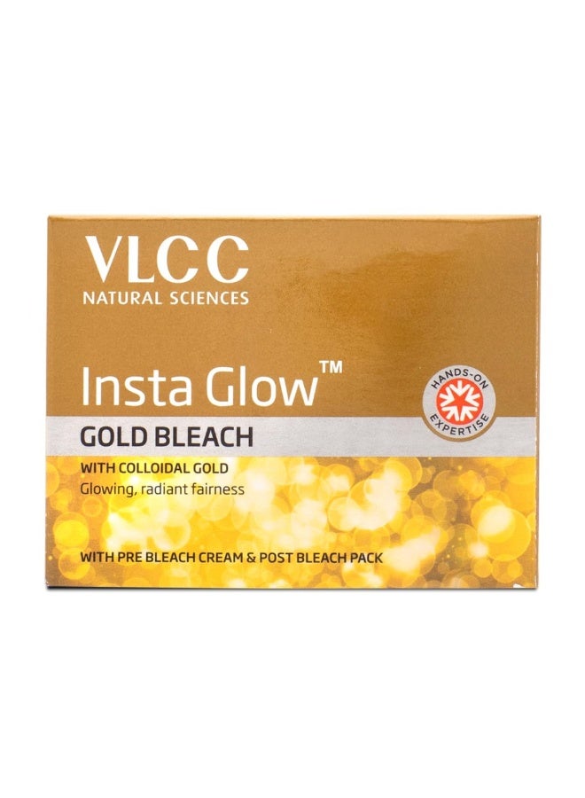فى ال سي سي مجموعة VLCC Gold للعناية بالوجه، بشرة مشرقة ومتألقة - 60 غرام | دللي بشرتكِ للحصول على إشراقة متألقة، بالإضافة إلى مبيض VLCC Insta Glow Gold - 30 غرام | مع توهج غرواني لبشرة نضرة ومشرقة. - Image 4