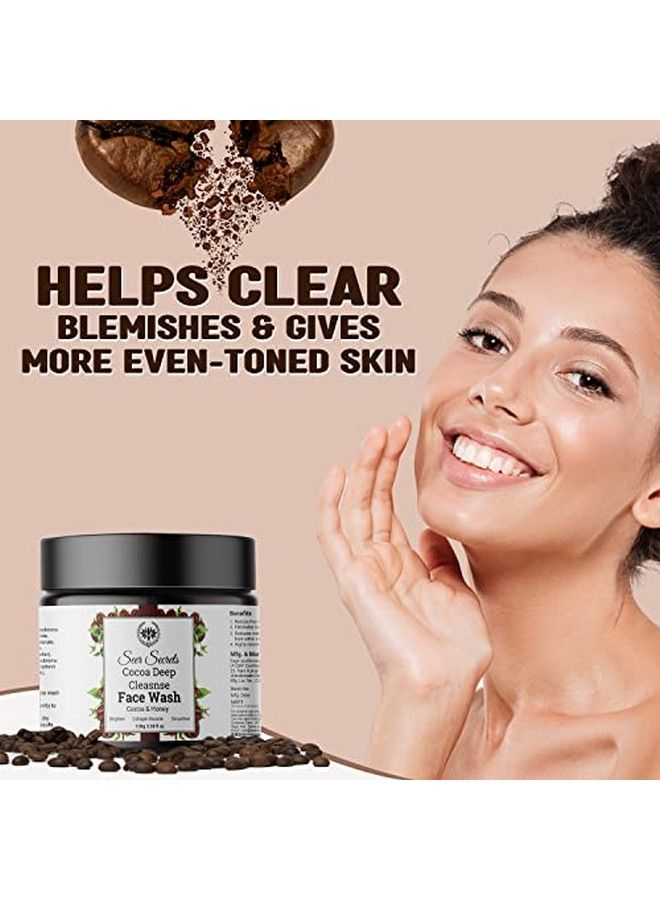 Seer Secrets Cocoa Deep Cleanse Face Wash | Deep Cleanses And Energizes Skin | Oily To Normal Skin | For Men And Women 100 Gm - Image 4