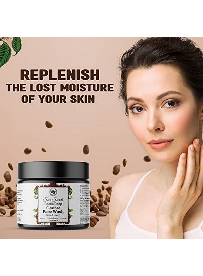 Seer Secrets Cocoa Deep Cleanse Face Wash | Deep Cleanses And Energizes Skin | Oily To Normal Skin | For Men And Women 100 Gm - Image 3