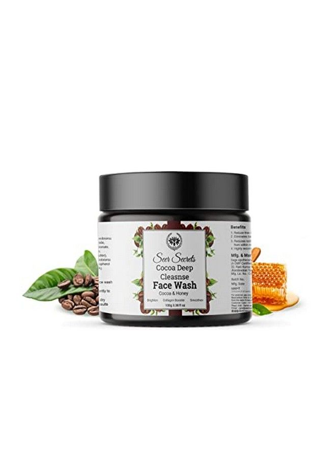 Seer Secrets Cocoa Deep Cleanse Face Wash | Deep Cleanses And Energizes Skin | Oily To Normal Skin | For Men And Women 100 Gm - Image 2