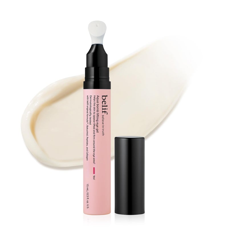 belif Retinol Firming Eye Serum Aqua Bomb Lifting Eye Gel with Collagen Bakuchiol for Puffiness Fine Lines Wrinkles Peptide Hyaluronic Acid Korean Skin Care - Image 2
