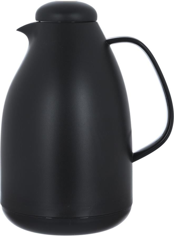 تايمليس ترمس زجاجي من بينجوين برو بسعة 1.5 لتر وجسم بلاستيكي أسود - Image 1