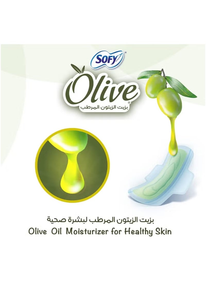 Sofy Olive Sanitary Pads With Wings – Slim Large – 56 Pcs - Image 5
