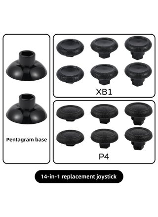 PS5/PS4/XB1/handle 14-in-1 Suit Universal Swing Head Replacement Rocker Button Cap-Product Color:PS4/XB1-Black/14 In 1-/with Packaging - pzsku/ZD5AC6ECBE9890EA53D06Z/45/_/1742552186/4bc110d0-4e47-456a-97bd-e45de5c4faa9