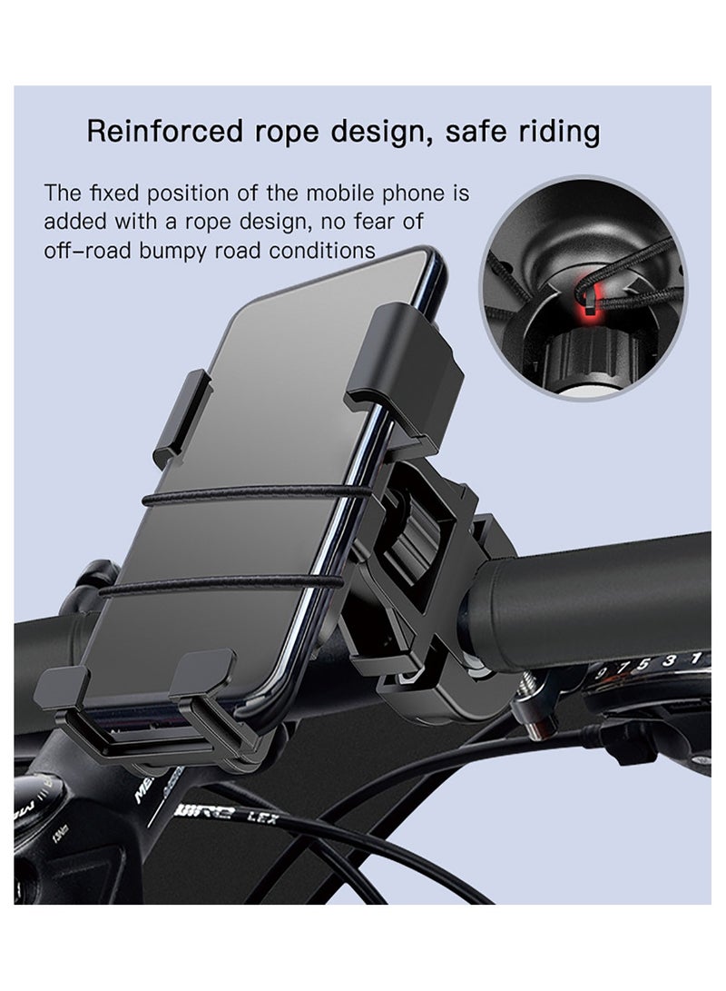 Yesido C94 Bicycle Bracket Easily Using Adjustable Mount Cellphone Holder With Silicone Tape Bike Mobile Phone Holder Black - Image 4