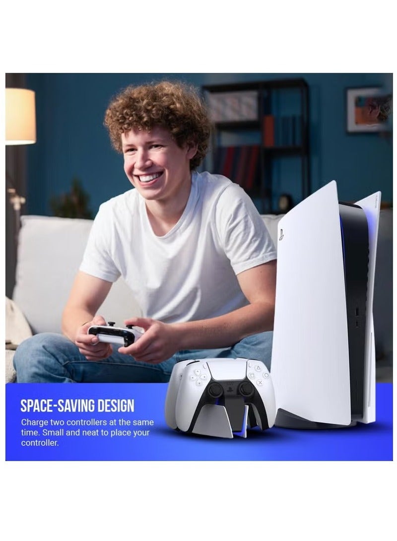 PS5 Controller Charging Station | PS5 Controller Charger for PlayStation 5 Dual Sense Controller | USB Type C PS5 Charger Stand with LED Indicator - Image 2