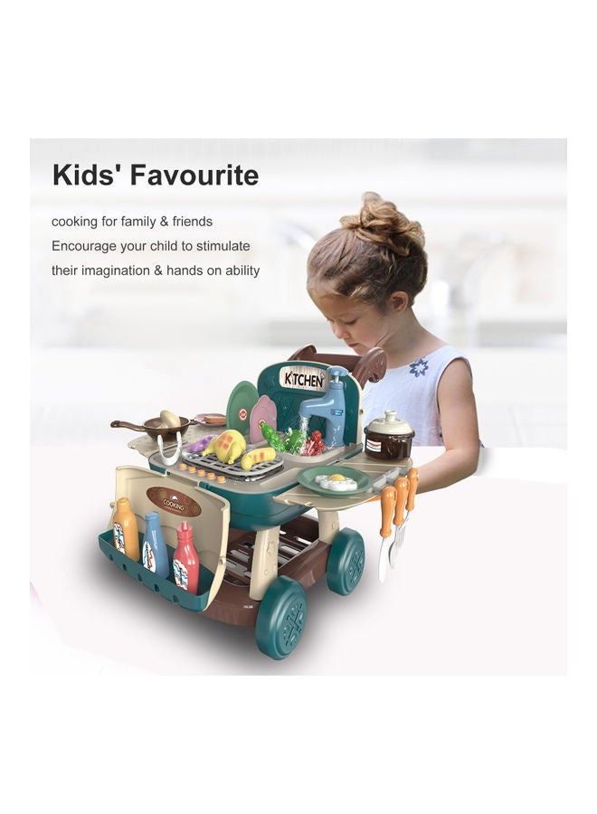لعبة عربة تسوق للمطبخ مزودة بإضاءة وصوت - Image 2