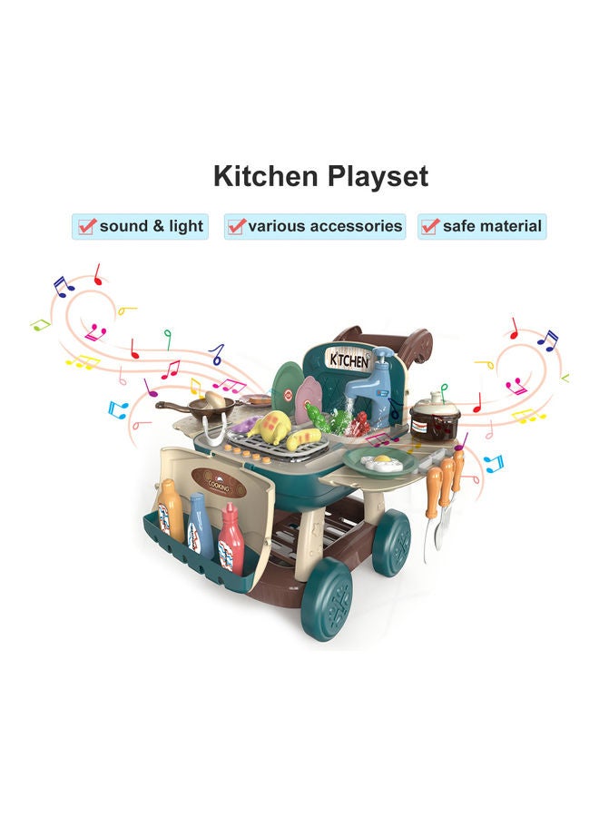 لعبة عربة تسوق للمطبخ مزودة بإضاءة وصوت - Image 3
