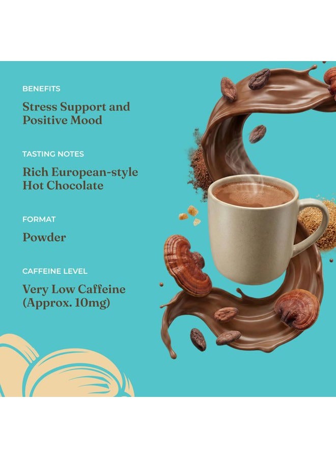 Four Sigmatic Calm Mushroom Cocoa Mix | Organic Dark Hot Cocoa Mix with Reishi Mushroom | Vegan, Dairy Free | 15 Servings - Image 5