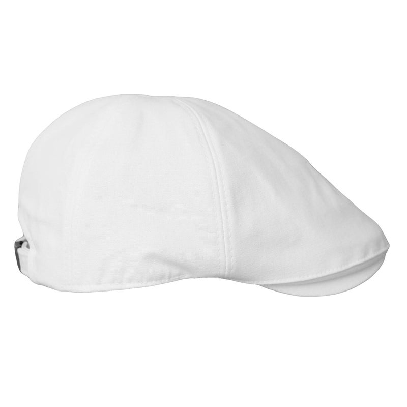 WITHMOONS Flat Cap Cabbie Hat Ivy Irish Hunting Newsboy SL31218 (White) - Image 2