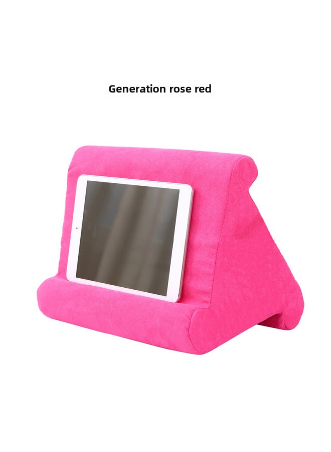 Digital Computer/tablet Stand Adjustable Foldable Portable Desktop Holder For Ipad IPhone Tablets Laptops-Color:First Generation Without Net Pocket Rose Red-Applicable Size:28*20.5*21cm - Image 1
