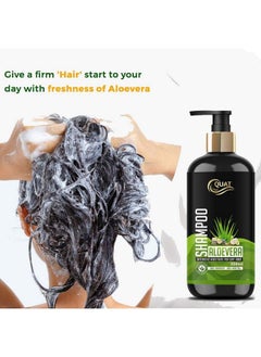 Quat Natural Aloevera 99% Silky & Stronger Hair Shampoo Paraben Free 300 Ml  - Image 4