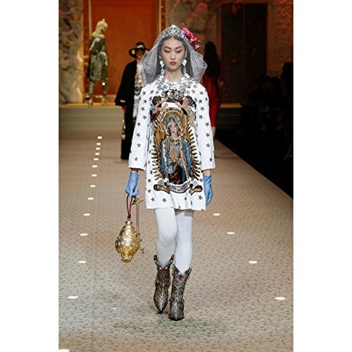 Sun Urs Beaded Sequin Madonna Patches Embroidery Fabric Patches Fashion Large Applique Patches sew on 1piece - Image 4
