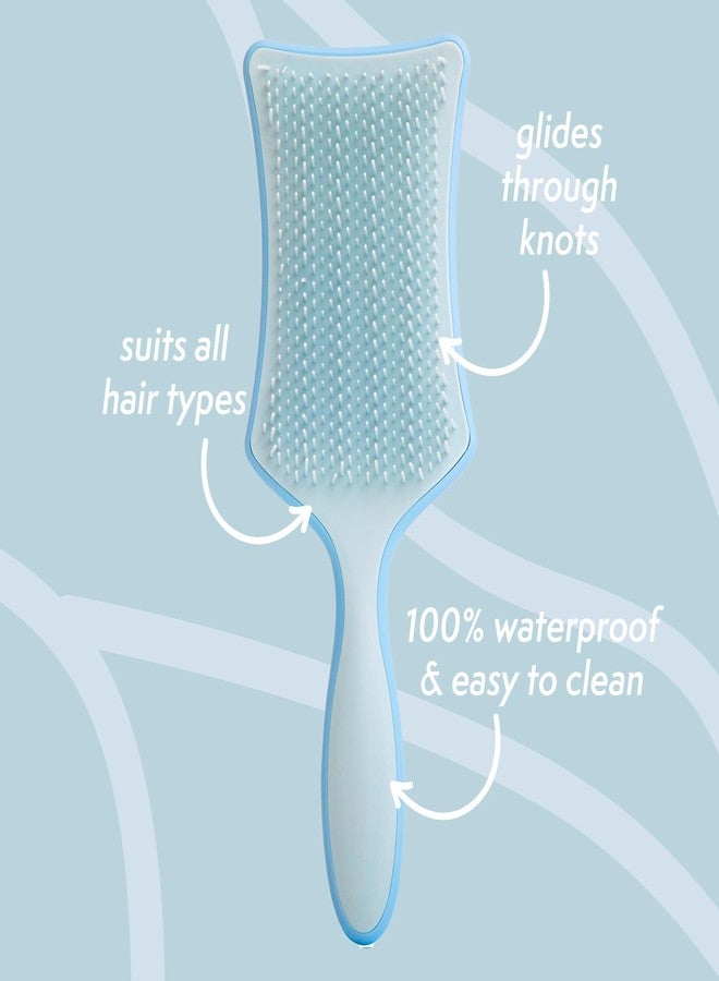 Nature Spell No Knots Detangling Hair Brush | Detangles All Hair Types | For Wet & Dry Hair | Eliminates Knots & Reduces Breakage | (Matte Blue) - Image 2