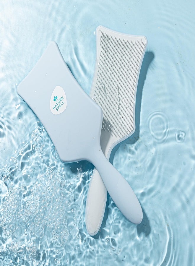 Nature Spell No Knots Detangling Hair Brush | Detangles All Hair Types | For Wet & Dry Hair | Eliminates Knots & Reduces Breakage | (Matte Blue) - Image 5