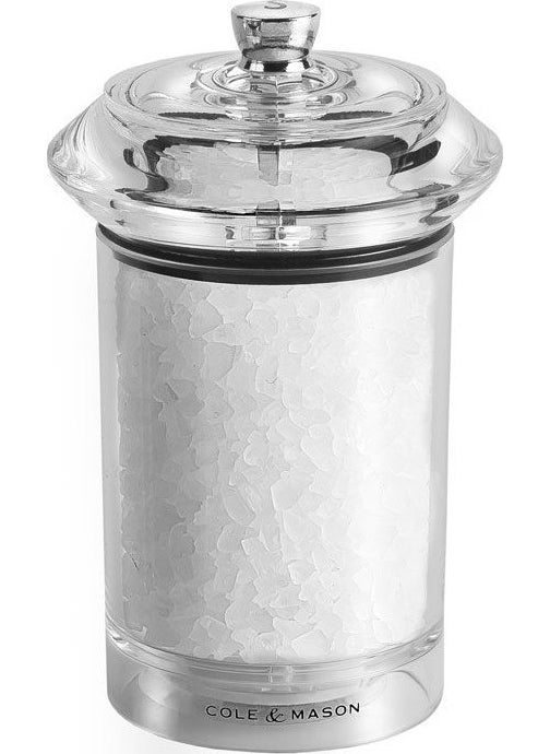 COLE & MASON - Cole & Mason Solo 114 mm Acrylic Salt Mill - Image 1