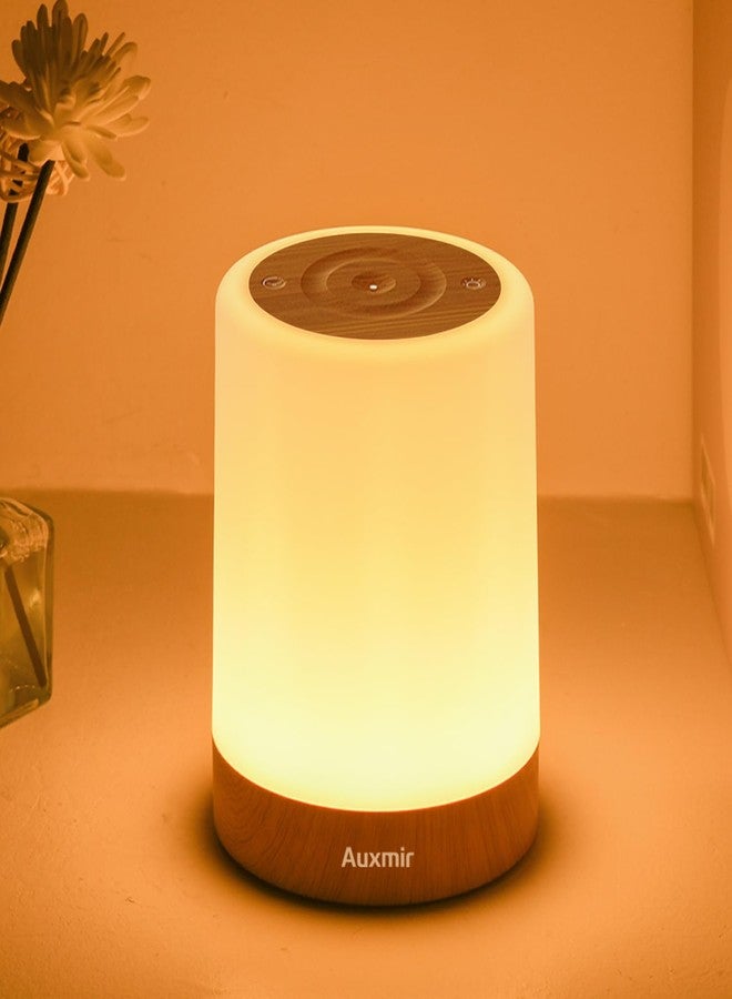 Auxmir Nursery Night Light, Rechargeable 256 RGB Lamp with Timer, Brown - Image 1