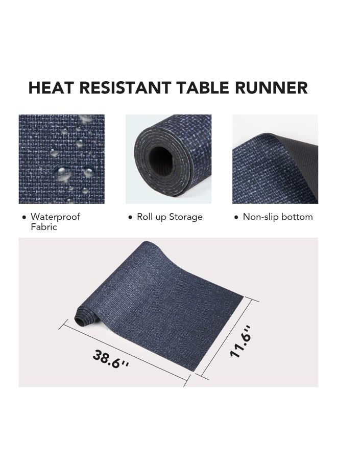 yeload Trivet Table Runner Hot Plates Mat 12 X 40 Inch Heat Resistant Table Protector Waterproof Decorative Farmhouse Kitchen Trivets Counter Heat Proof Placemats for Hot Dishes (Black Line) - Image 4