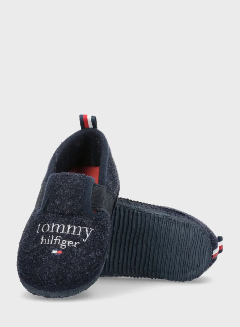 TOMMY HILFIGER Kids Logo Bedroom Slippers