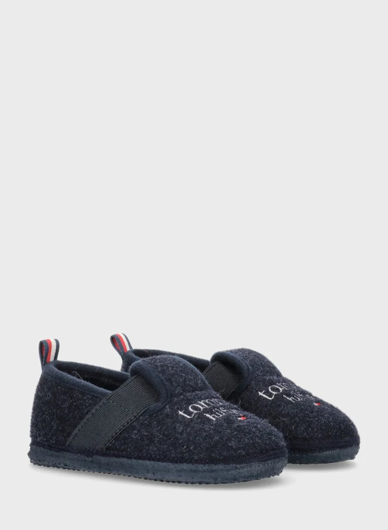 TOMMY HILFIGER Kids Logo Bedroom Slippers