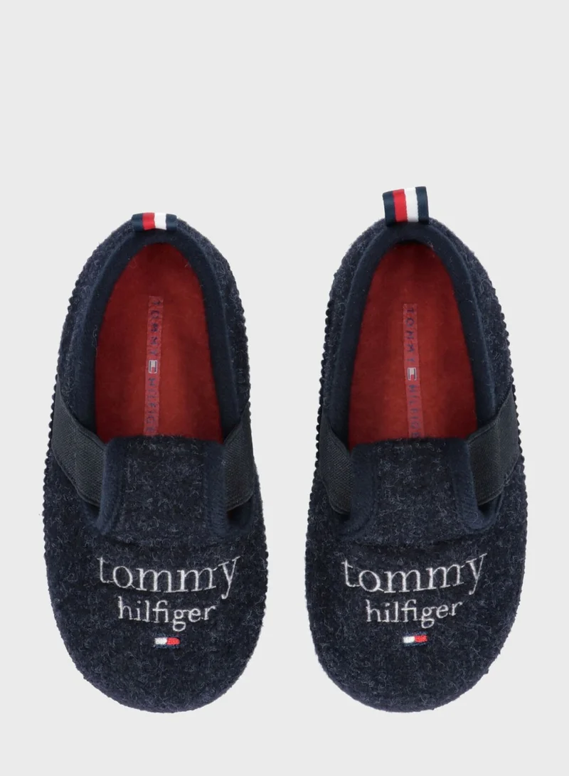 TOMMY HILFIGER Kids Logo Bedroom Slippers
