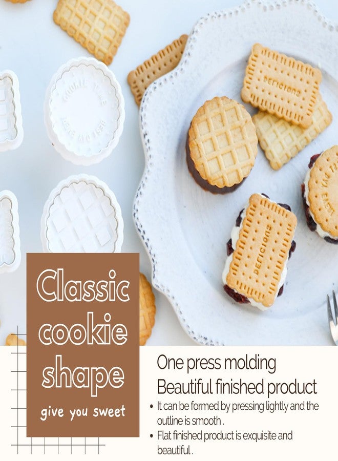 Orapink Cookie Stamps Set, 4 Pcs Cookie Press Mold, 3D Classic Cookie Cutter with Plunger Stamp, 4 Styles Funny Cookie Biscuit Molds for Treats DIY Baking, Cake, Pastry - Image 3