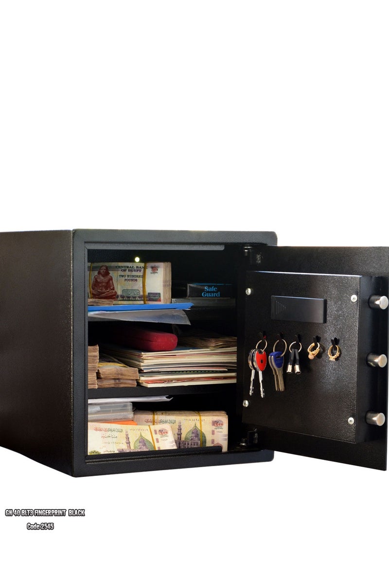 Safety Tech Biometric Fingerprint Safe with 3-Factor Authentication 40cm x 38cm x 38cm - Image 3