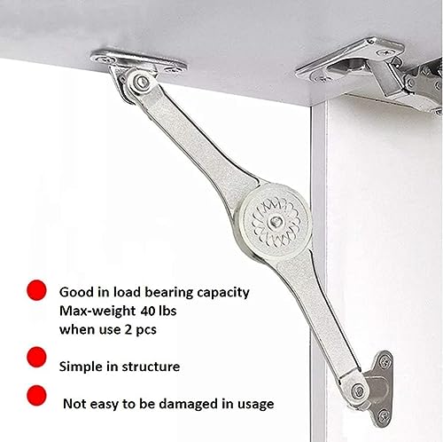 MOYODOR [4-Pack] Heavy Duty Lid Stay Hinges QBOSO Folding Lid Support Hinge,Perfect for Cabinet,Closet,Wardrobe or Toy Box 110 Degree Heavy Duty Style - Image 2