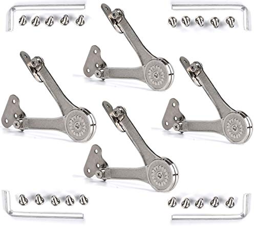 MOYODOR [4-Pack] Heavy Duty Lid Stay Hinges QBOSO Folding Lid Support Hinge,Perfect for Cabinet,Closet,Wardrobe or Toy Box 110 Degree Heavy Duty Style - Image 4
