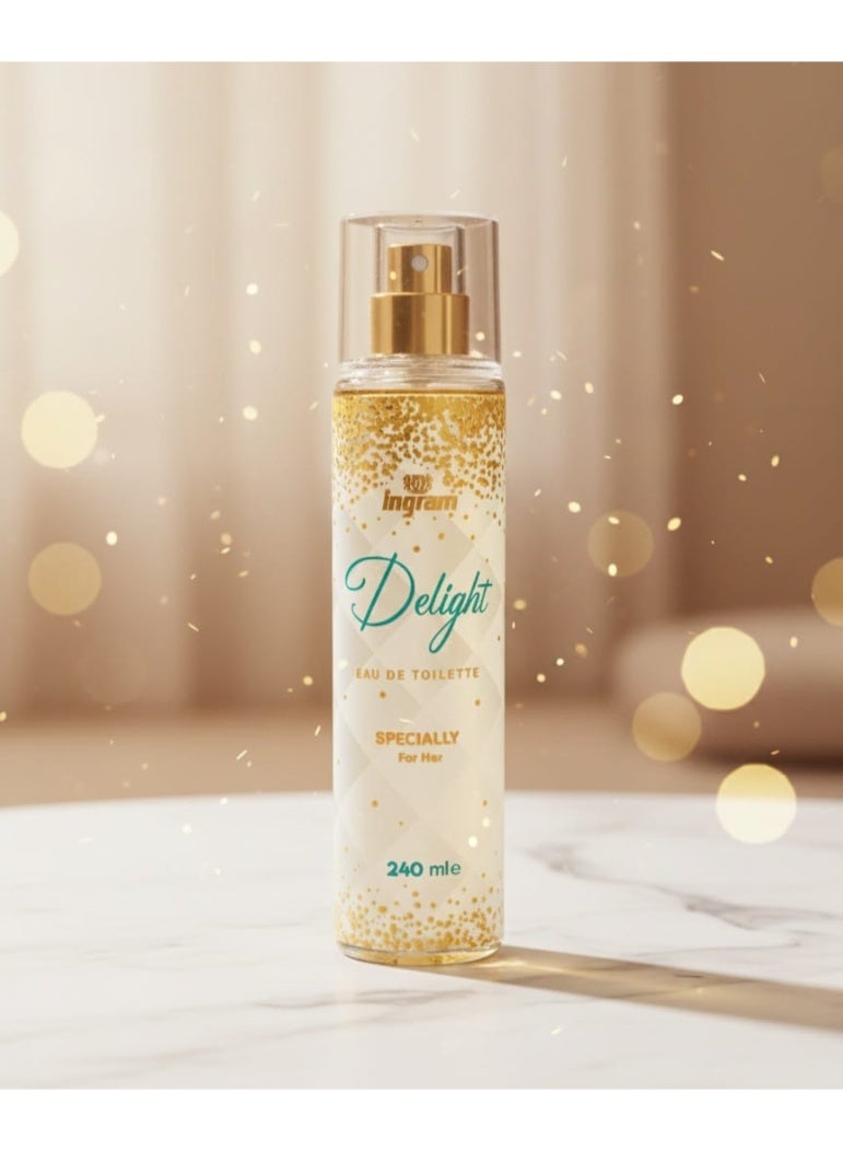 إنجرام ديلايت بادي ميست سبلاش زهرة الفانليا البيضاء  240 مل - Image 3