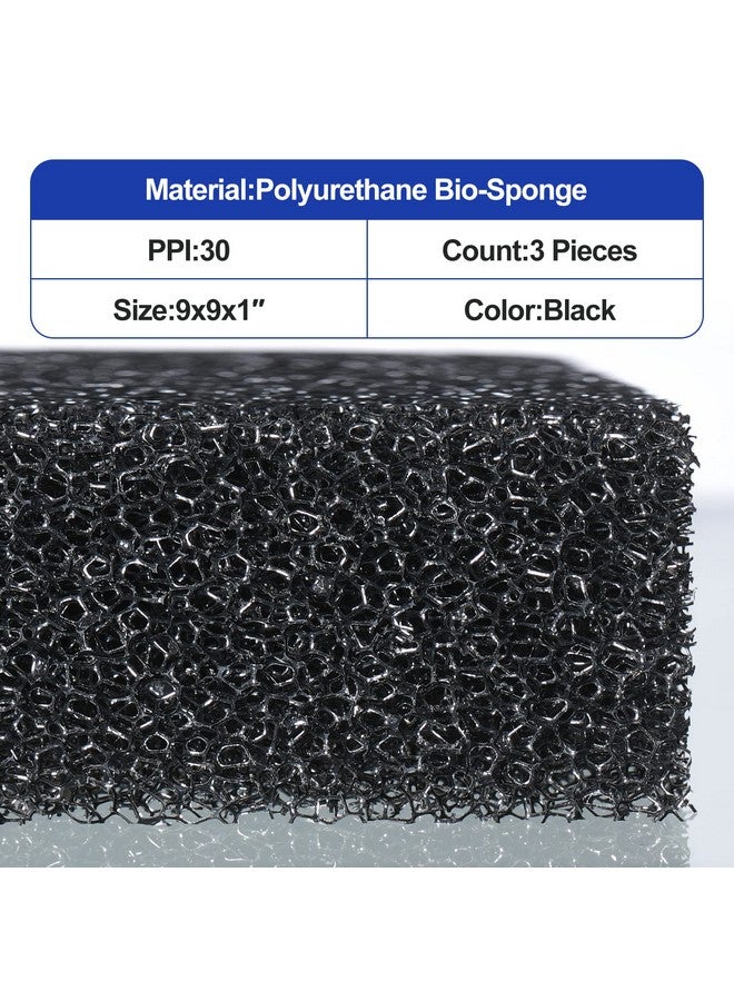 Tondiamo 3 Pieces Sponge Filter Pad Aquarium Filter Media Cut To Fit Foam For Fish Tank Filters Replacement Fish Tank Cleaner Open Cell Foam Sponges For Dishes - Image 5