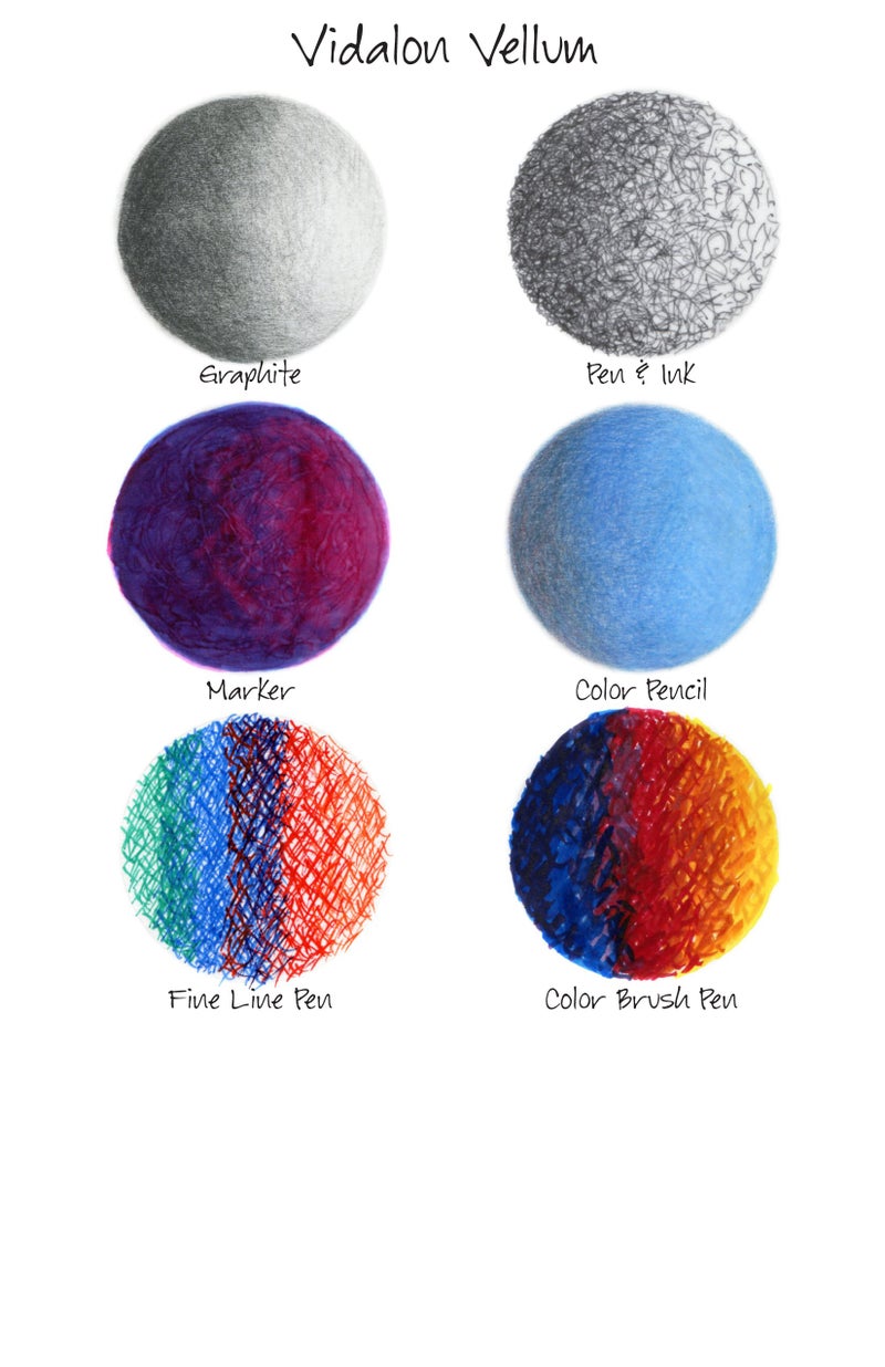 Canson Artist Series Vidalon Vellum Paper, Foldover Pad, 9x12 inches, 50 Sheets (55lb/90g) - Artist Paper for Adults and Students - Image 3