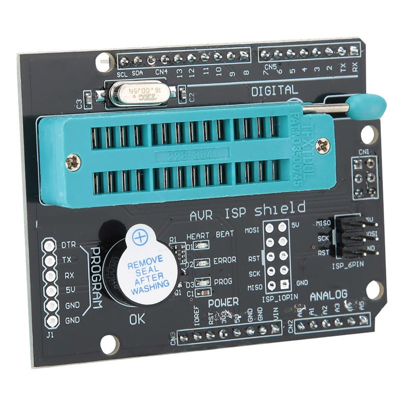 diymore Programmer Expansion Board 5V 500mA Max: Dual Success Indicators (Buzzer + LED) - Batch Burn Capability ICSP-Compatible Boot Loader Burner for Card Designers & Hobbyists - Image 2
