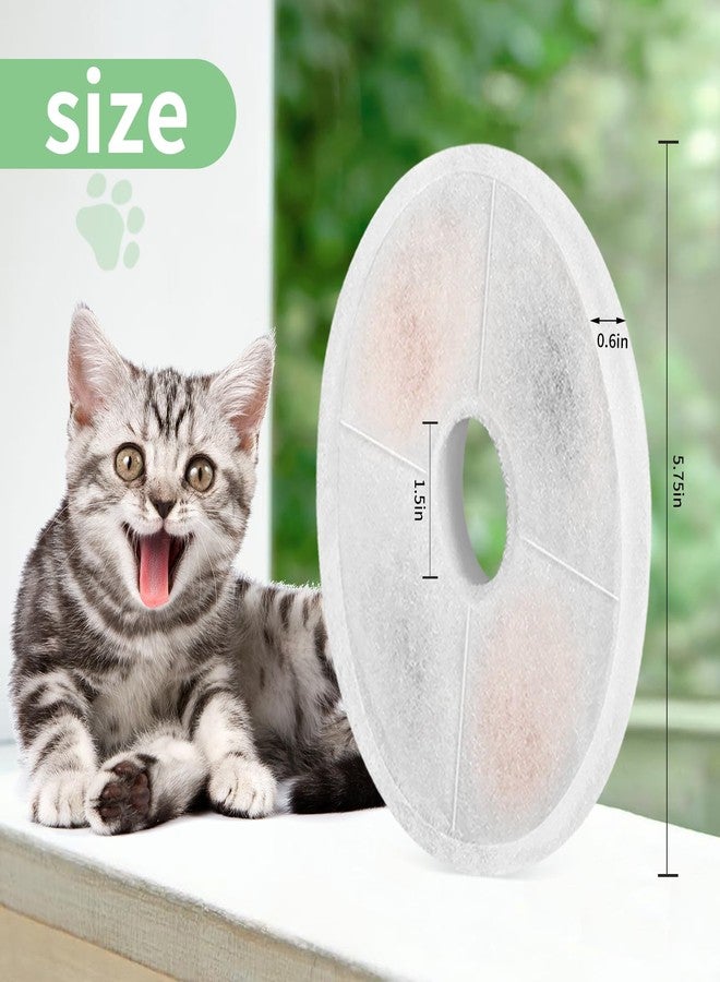 Porens 8 Pack Cat Water Fountain Replacement Filters Fit for 3L Flower Water Dispenser Automatic Pet Dog Cat Fountain Filter - Image 3