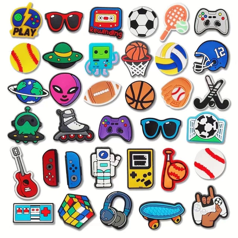 New Game Controller Astronaut Series Hole Shoe Flower Pvc Hole Shoe Flower Shoe Buckle Diy Accessories - Image 1
