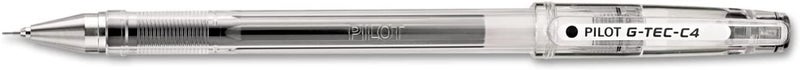PILOT G-Tec-C Gel Ink Rolling Ball Pens, Ultra Fine Point (0.4mm), Black Ink, 6 PACK - Image 3