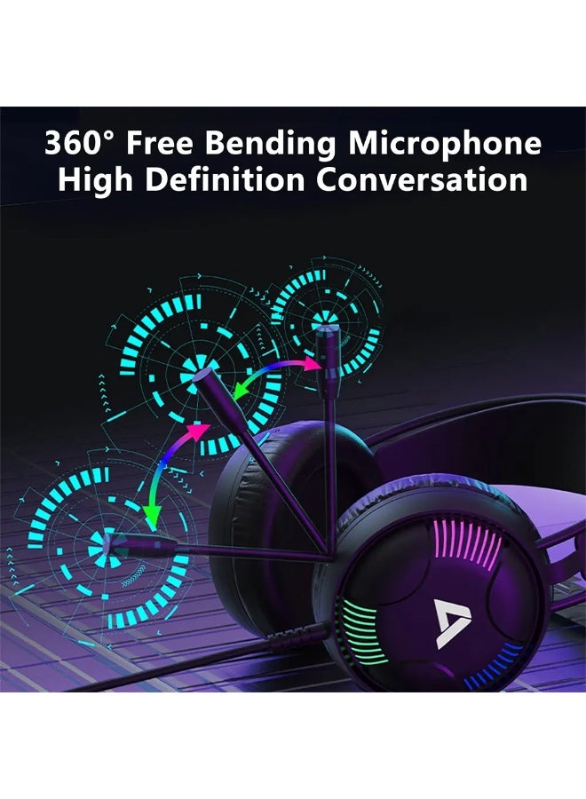Spark Wired Gaming headphone, Built-in Microphone, USB, Black, H108 - Image 4