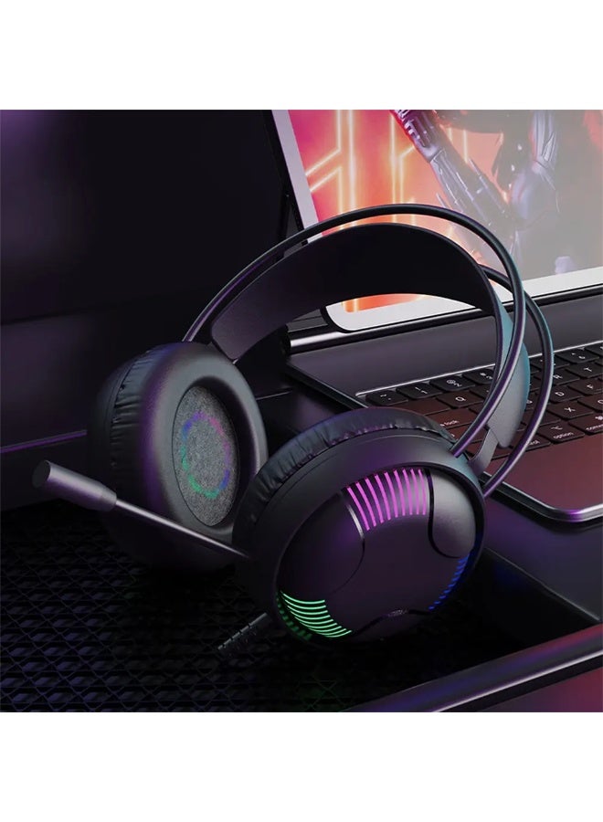 Spark Wired Gaming headphone, Built-in Microphone, USB, Black, H108 - Image 3