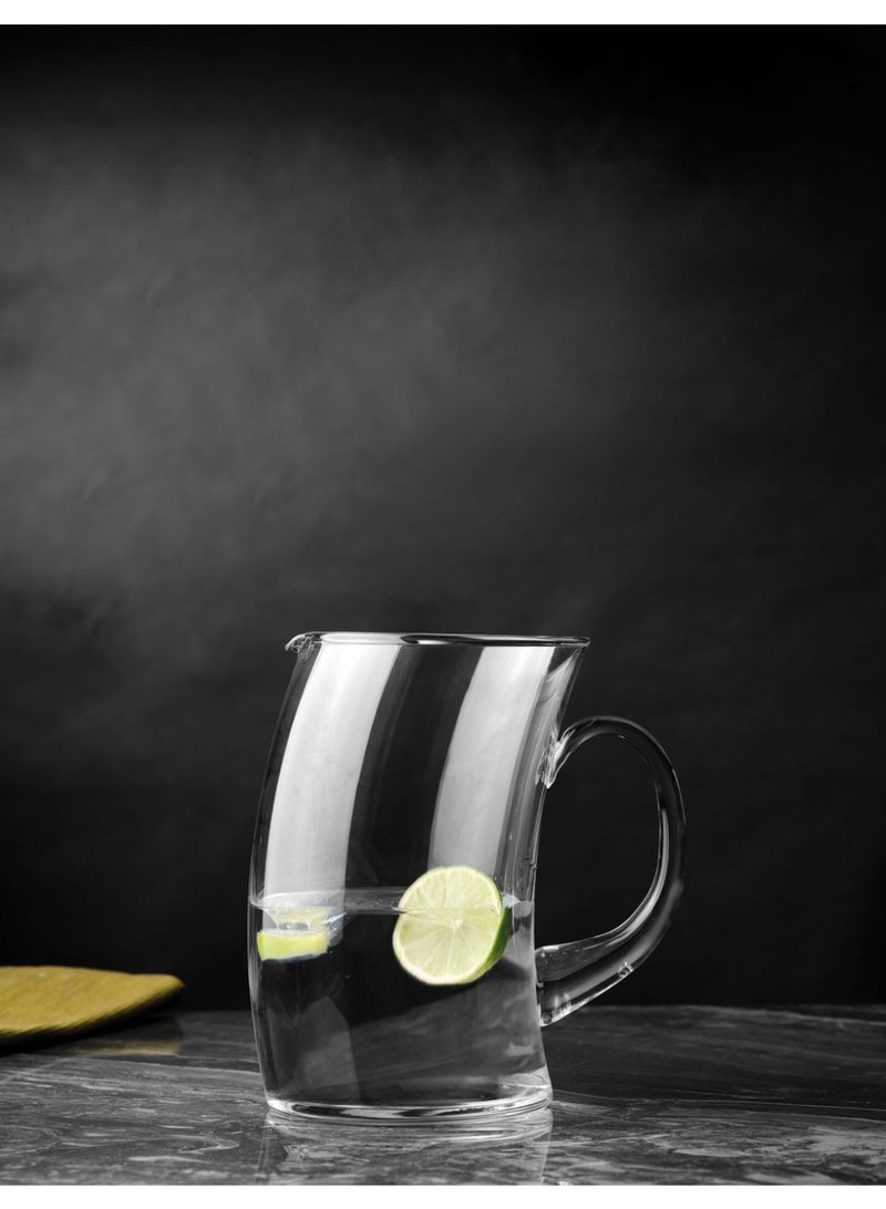 Paşabahçe Pasabahce Handcrafted Crystallyn Penguin Jug 1L – Premium Clear Glass Water & Beverage Jug – Handcrafted Elegant Serving Pitcher – 1027202