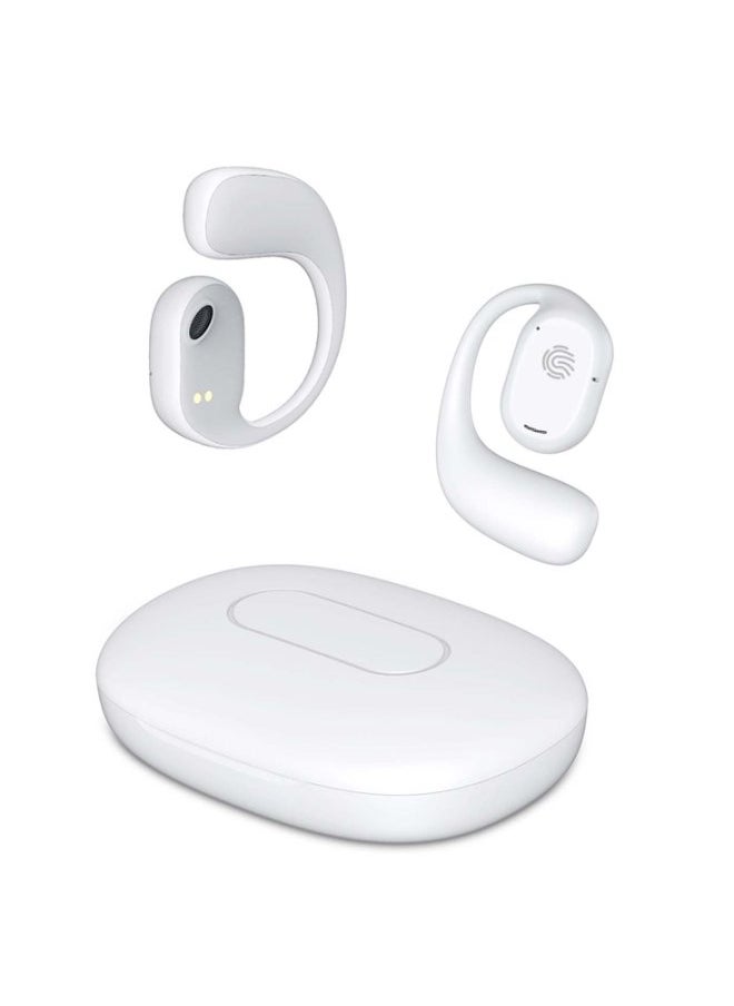 SUBOZZ Open Ear Headphones Wireless Earbuds Bluetooth 5.4, 14.8mm Dynamic Drivers, 20 Hours Sports Earbuds, Headphones Compatible with iPhone & Android, White  - Image 1